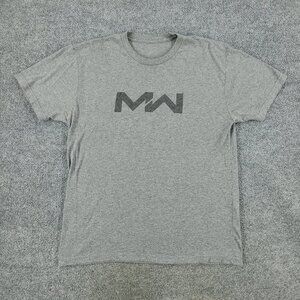 Call Of Duty Shirt Men Medium Gray Modern Warfare Video Game Short Sleeve Adult